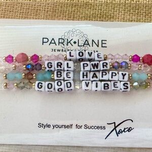 Park Lane BFF Bracelets with Heart Charms Friendship words like Taylor Swift’s